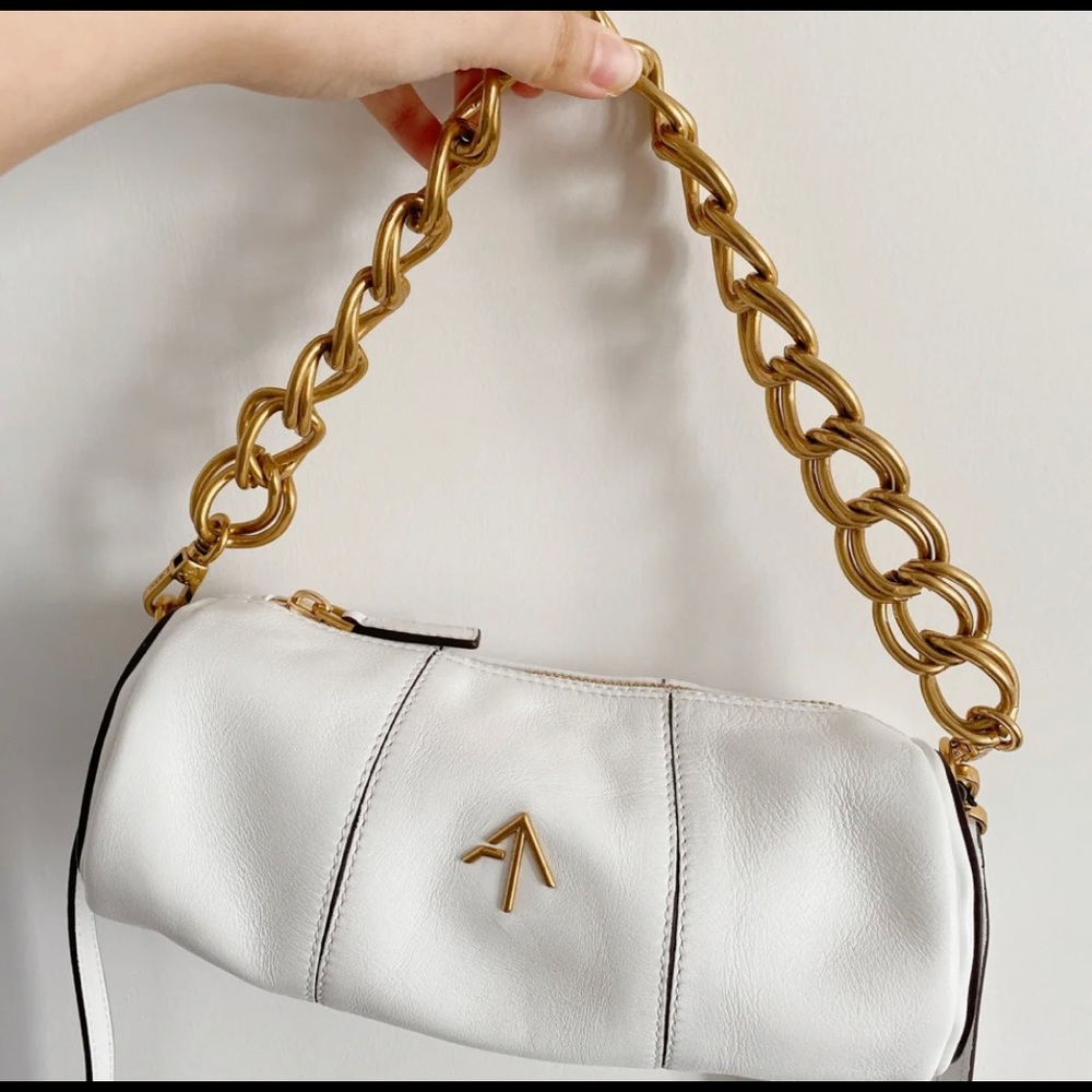 Manu Atelier XX mini shoulder bag white